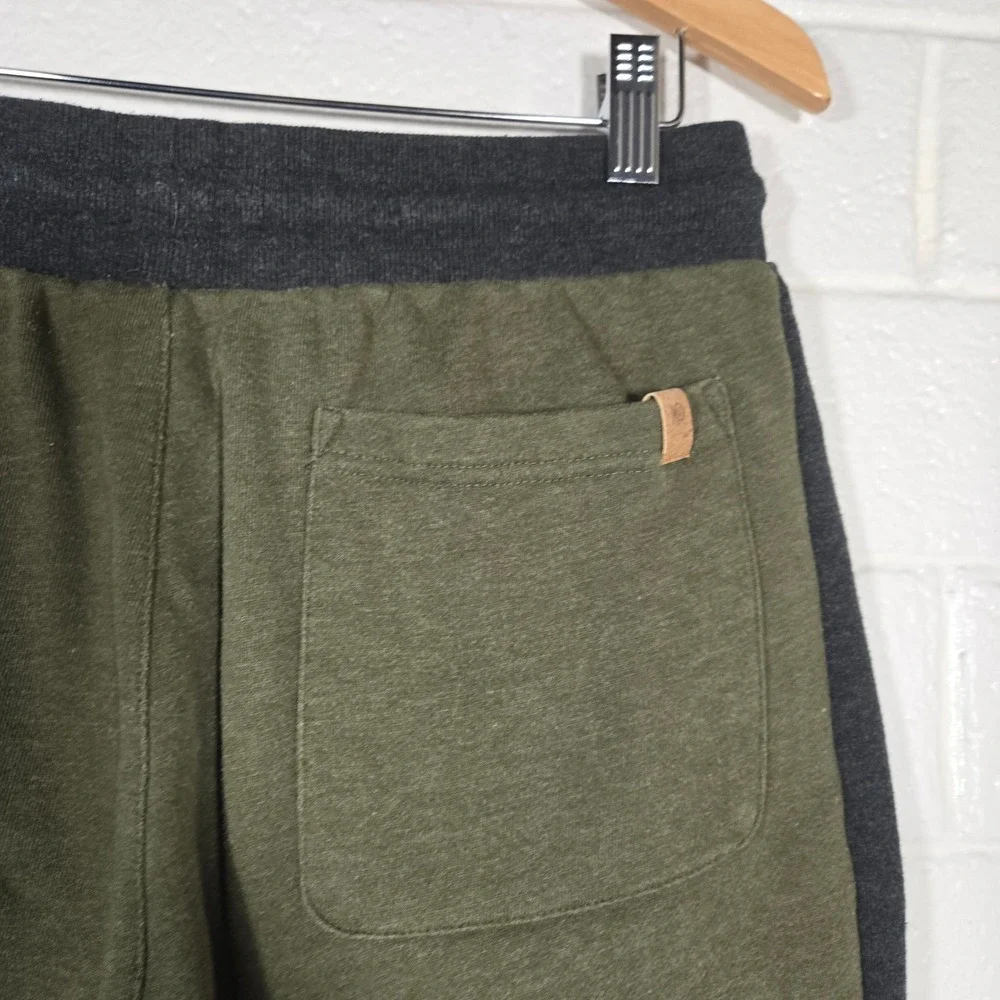 TenTree Sweat Shorts‎ Large Colorblock Drawstring Lounge Organic Cotton Blend